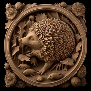 3D model hedgehog (STL)